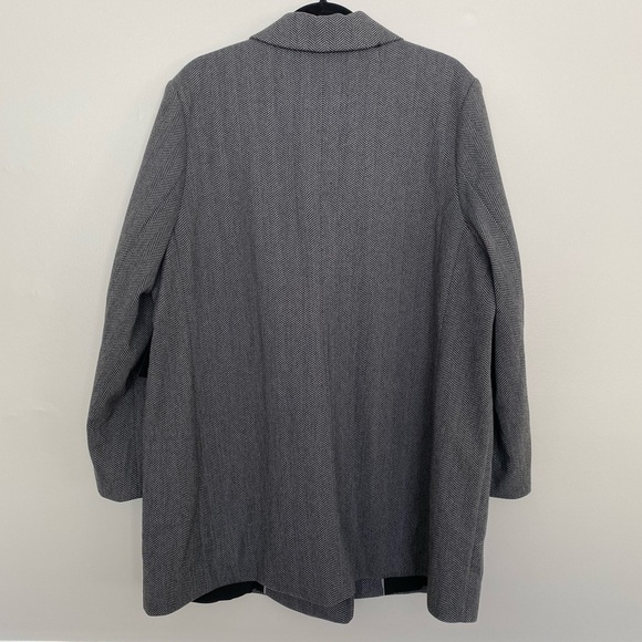 Black Tape Double Breasted Herringbone Blazer Jacket New Size 1X - Picture 4 of 13